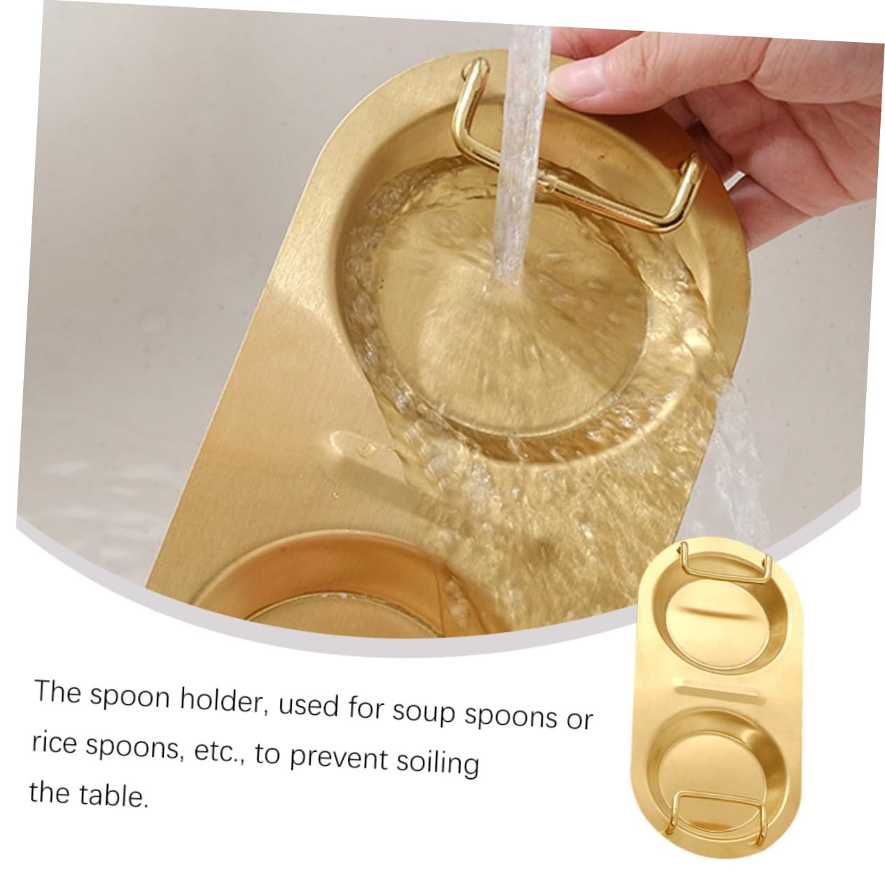 Hemoton Ceramic Spoon Rest - Stylish Soup Spoon Holder for Dining Table Decor, Kitchen Utensil Organizer, Ladle & Scoop Storage Rack - Perfect for Kitchen Countertop, Dining Room, and Gift Giving
