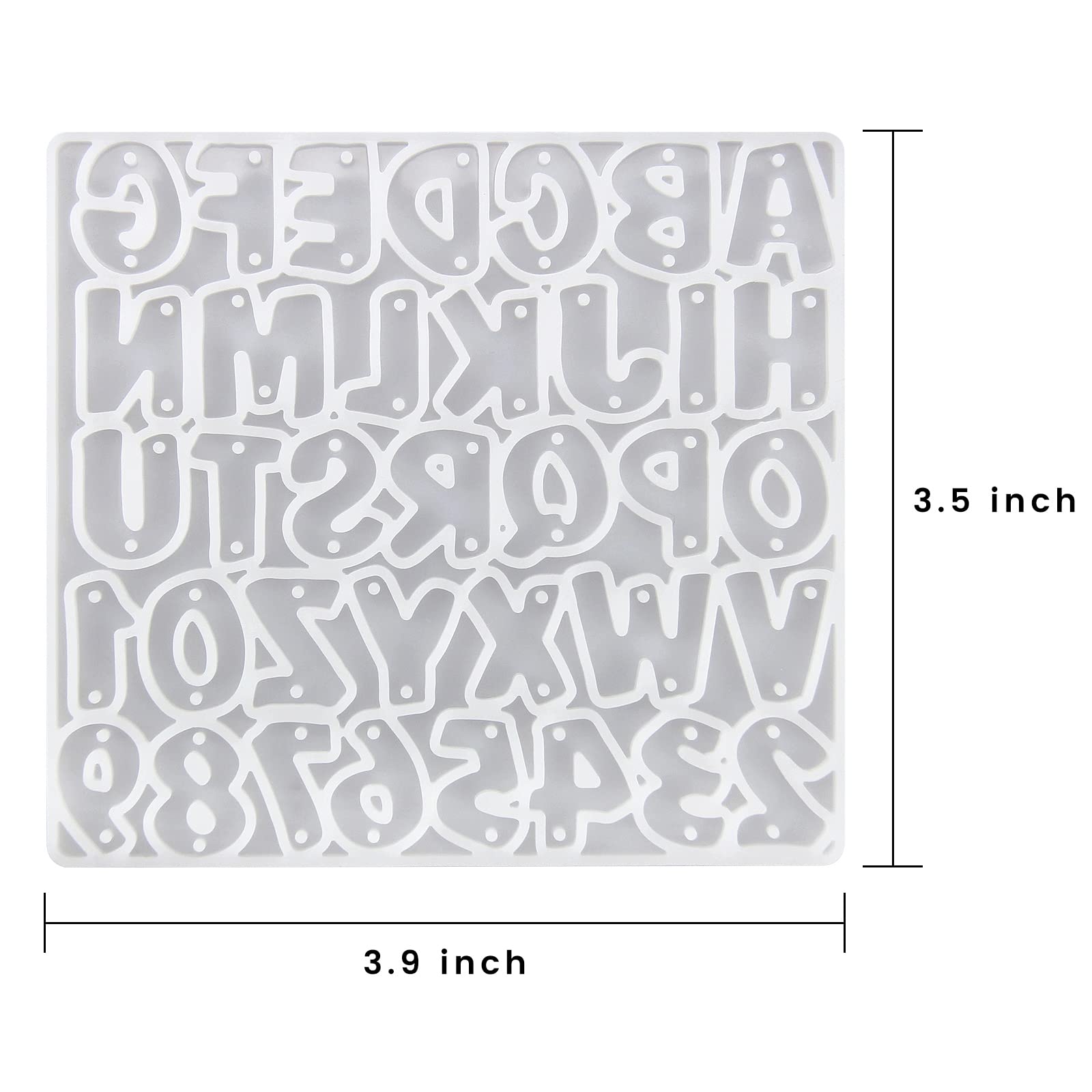 Premium Resin Earring Molds for DIY Jewelry Making - Alphabet & Number Silicone Molds for Crafting Mini Letter Charms | Perfect for Handmade Earrings, Keychains & Resin Art Projects