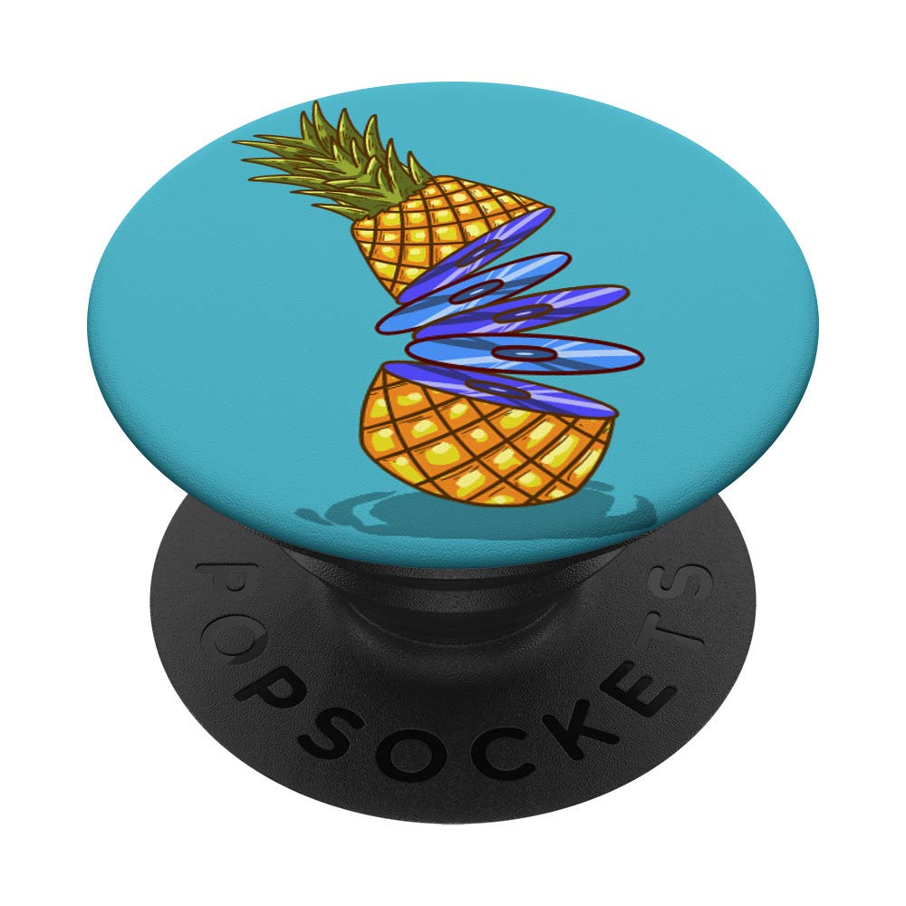 Funny Pineapple Slices CD - Tropical Fruit Design Blue Disc for Music Lovers | Perfect for Beach Parties, Summer Gifts & Tropical-Themed Decor