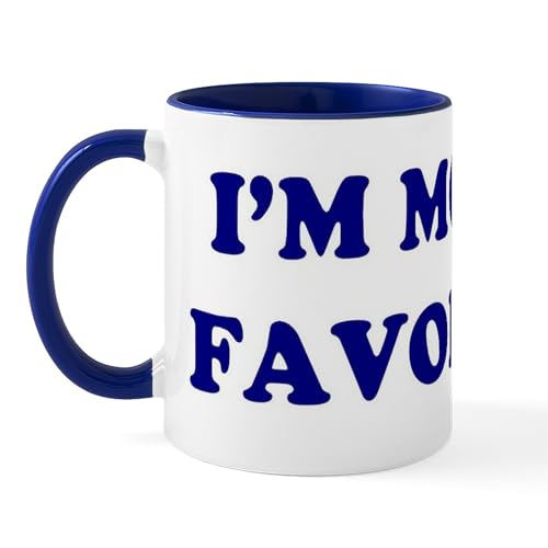 White/Navy Inside - I'm MOM's FAVORITE Mug