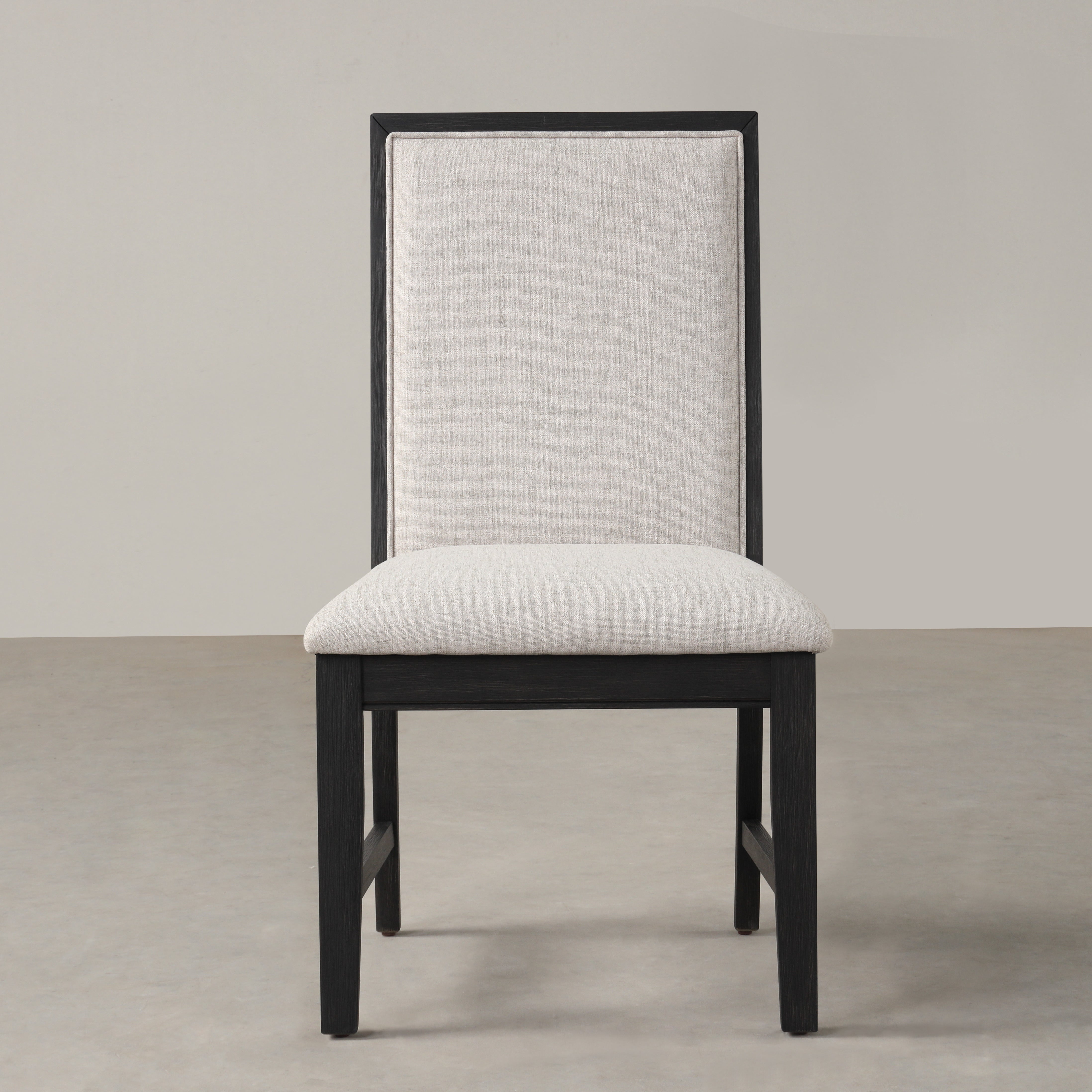 Roundhill Furniture Modern Upholstered Dining Chairs - Gray Set of 2 - Comfortable Contemporary Kitchen & Dining Room Chairs for Home Decor