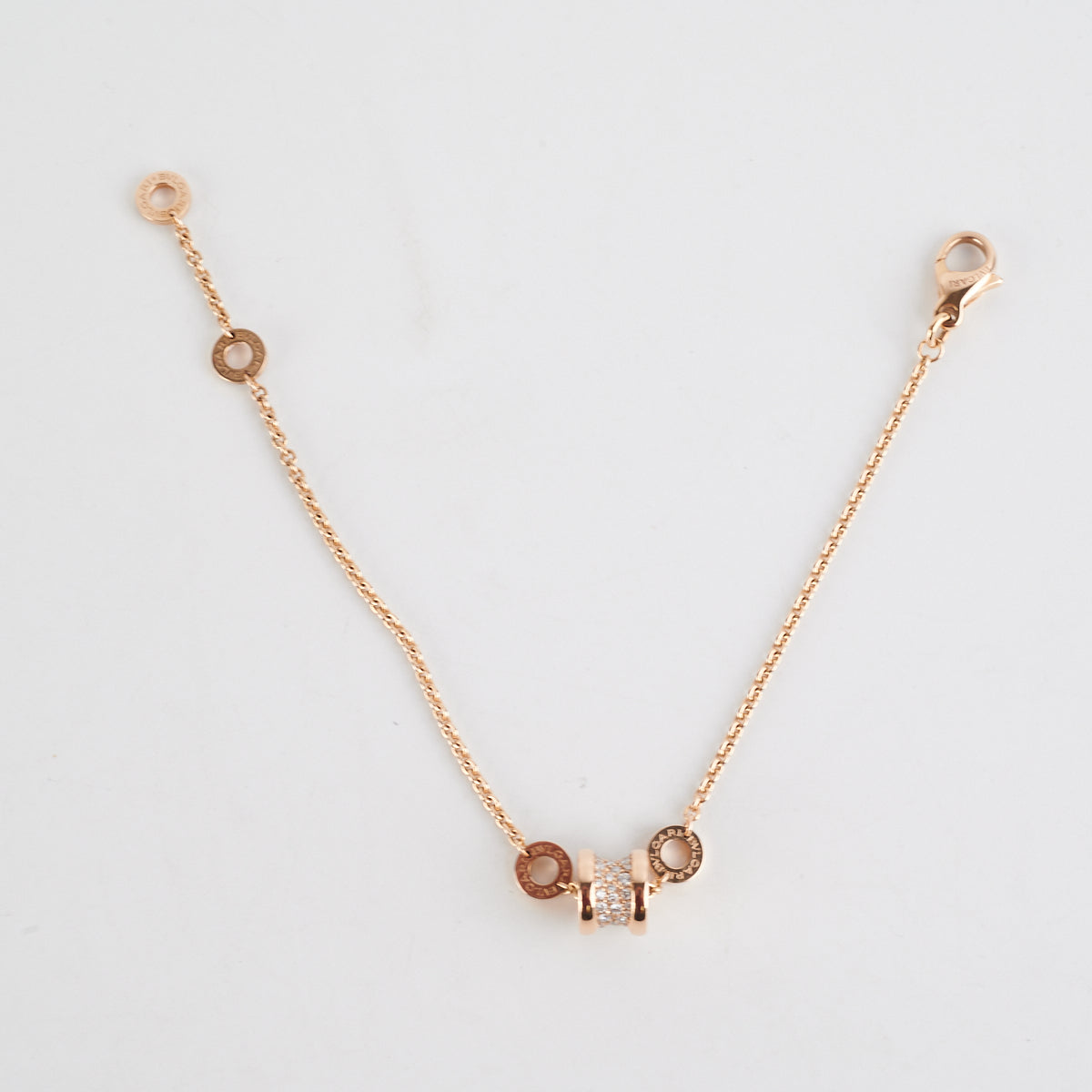 Bvlgari B.Zero1 18K Rose Gold Diamond Bracelet for Women - Luxury Jewelry Gift for Anniversary, Valentine's Day & Special Occasions