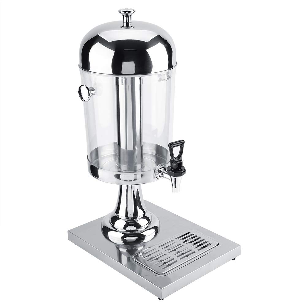 Premium Stainless Steel Beverage Dispenser - Heavy Duty Hot & Cold Drink Machine for Restaurants, Hotels, Bars - Commercial Grade Silver Drink Dispenser for Coffee, Tea, Juice, Lemonade, and Party Serving