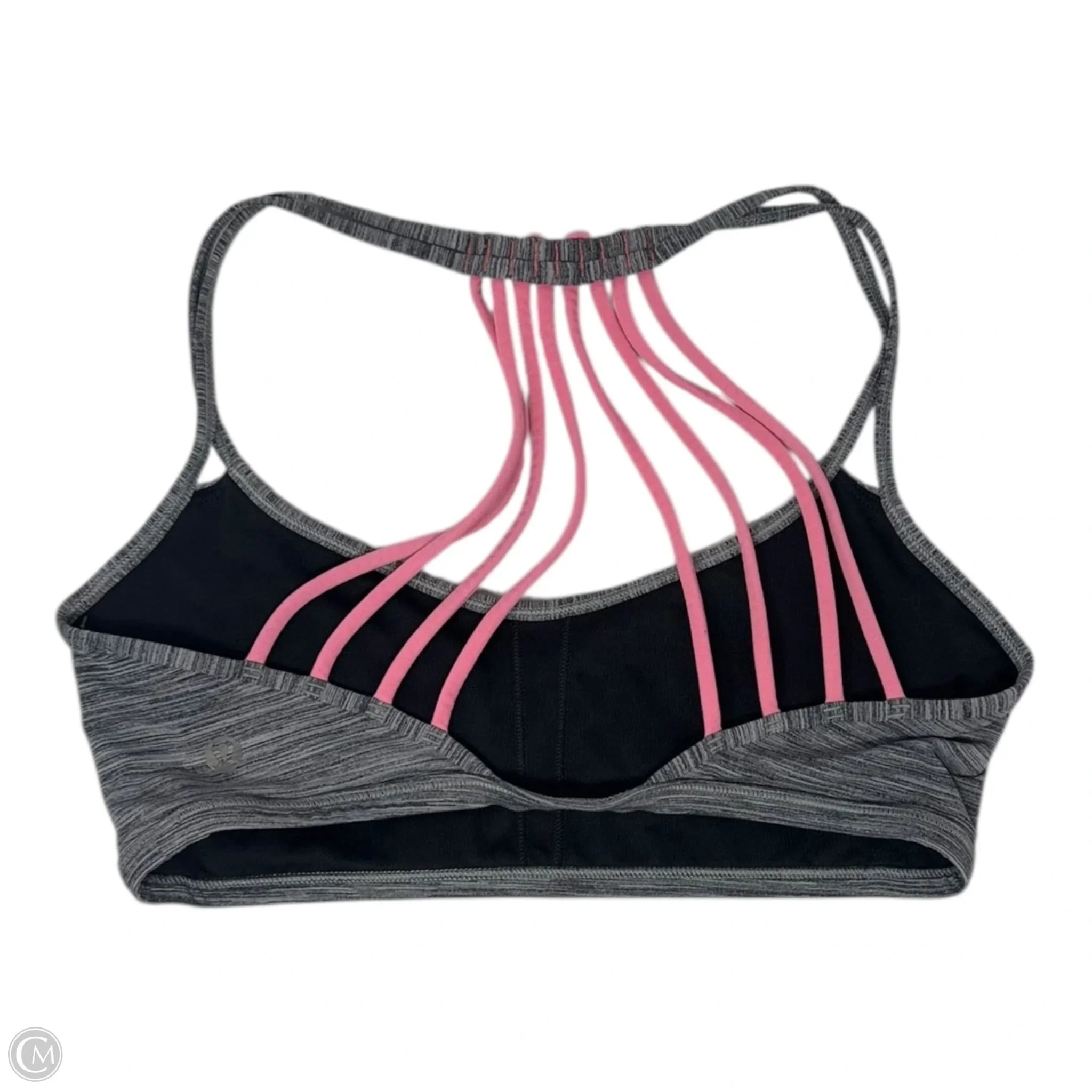 Lululemon Grey & Pink Athletic Bra Size S - High Support Sports Bra for Running, Yoga & Gym Workouts