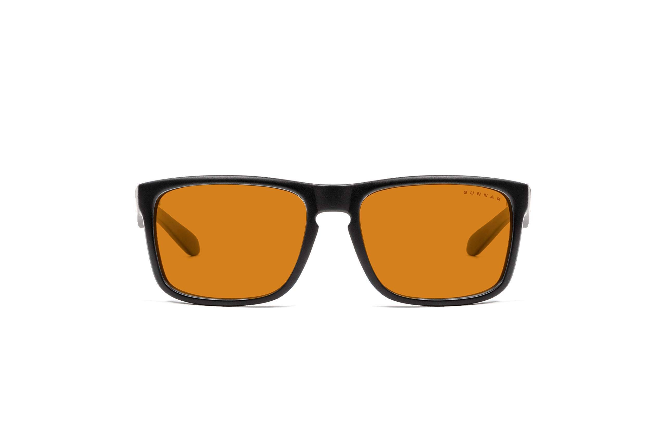 Blue Light Blocking Computer Glasses - Gunnar Enigma/Onyx with 98% Blue Light Protection - Amber Max & Onyx Tint for Gaming, Office Work & Digital Eye Strain Relief