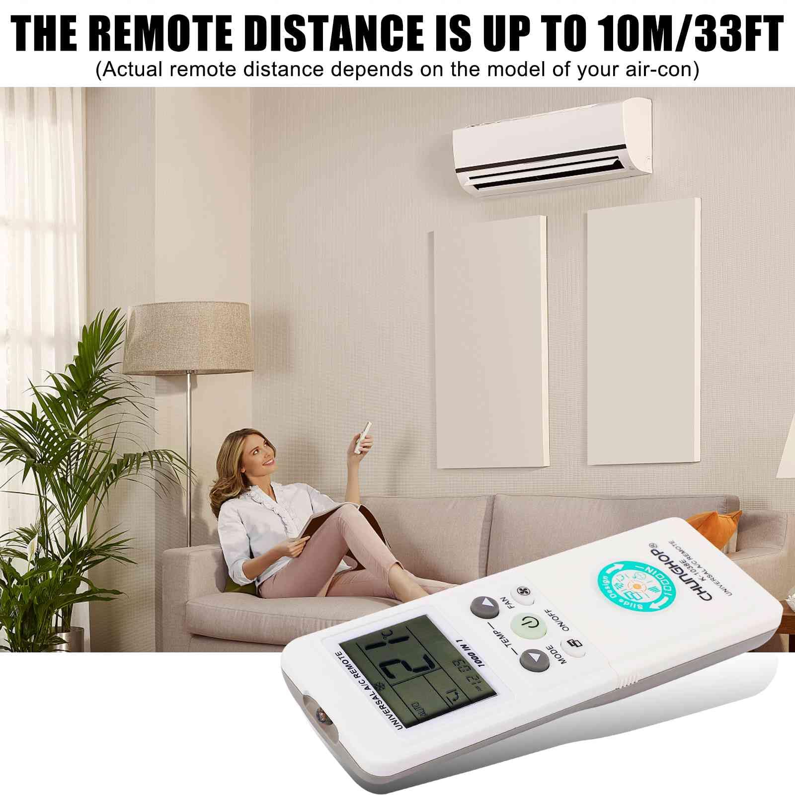Universal AC Remote Control for PELONIS Air Conditioners - Celsius/Fahrenheit Display with Timer Function - Perfect for Home, Office & Bedroom Cooling