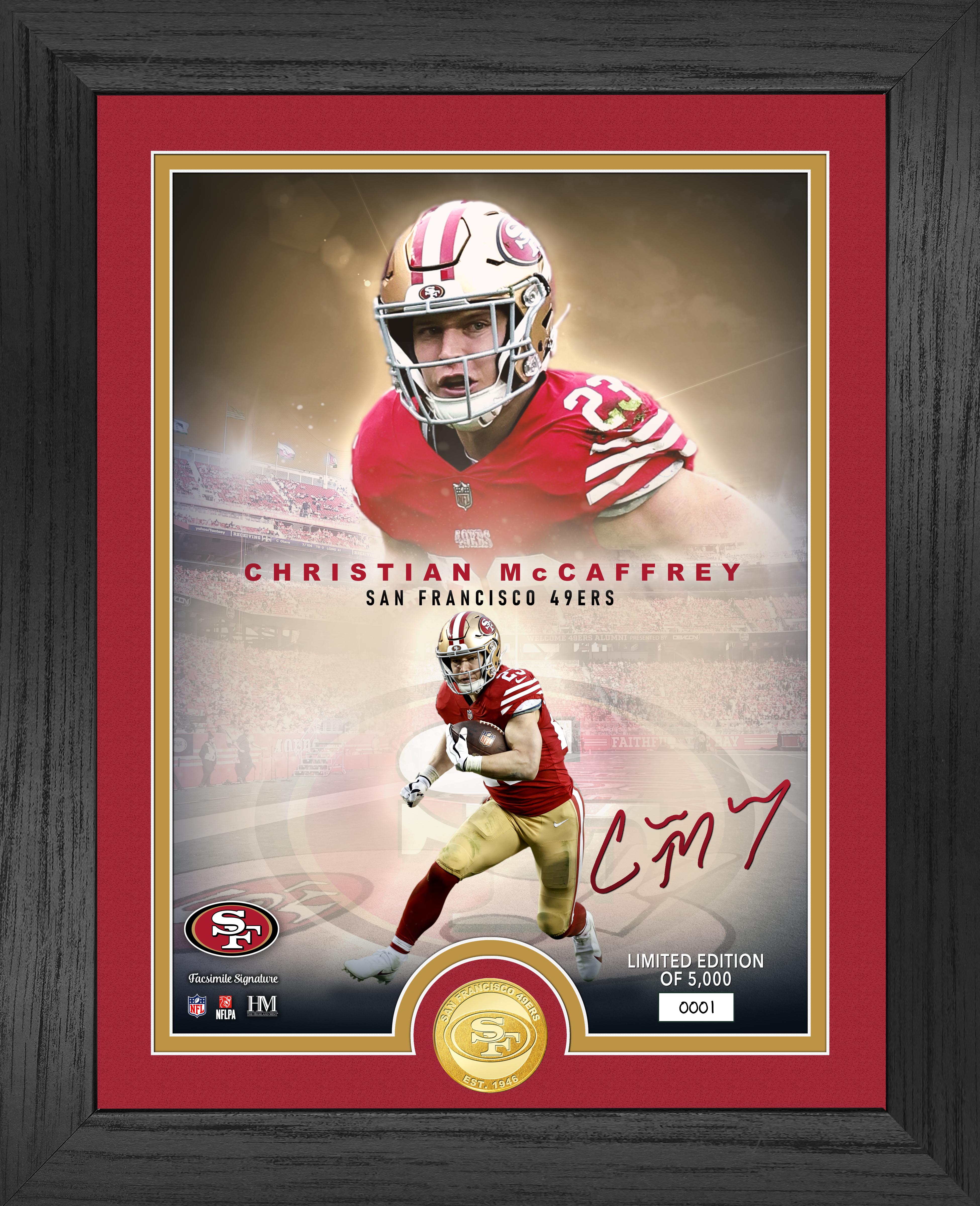 Christian McCaffrey Legends Bronze Commemorative Coin - Limited Edition Collectible for NFL Fans & Sports Memorabilia Enthusiasts - Perfect for Display, Gifts, and Fan Collections