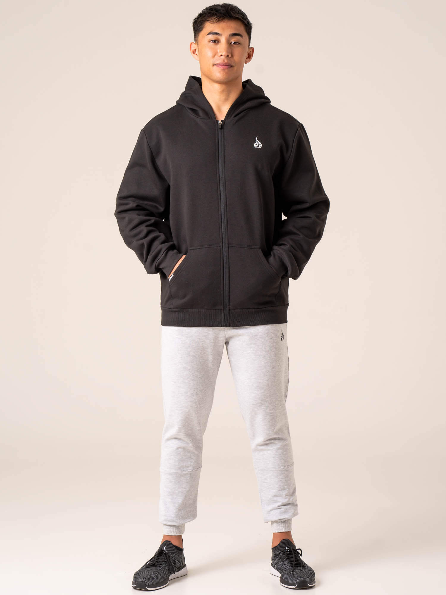 Emerge Track Jacket - Faded Black | Lightweight Running Jacket for Men & Women | Perfect for Jogging, Gym & Outdoor Activities