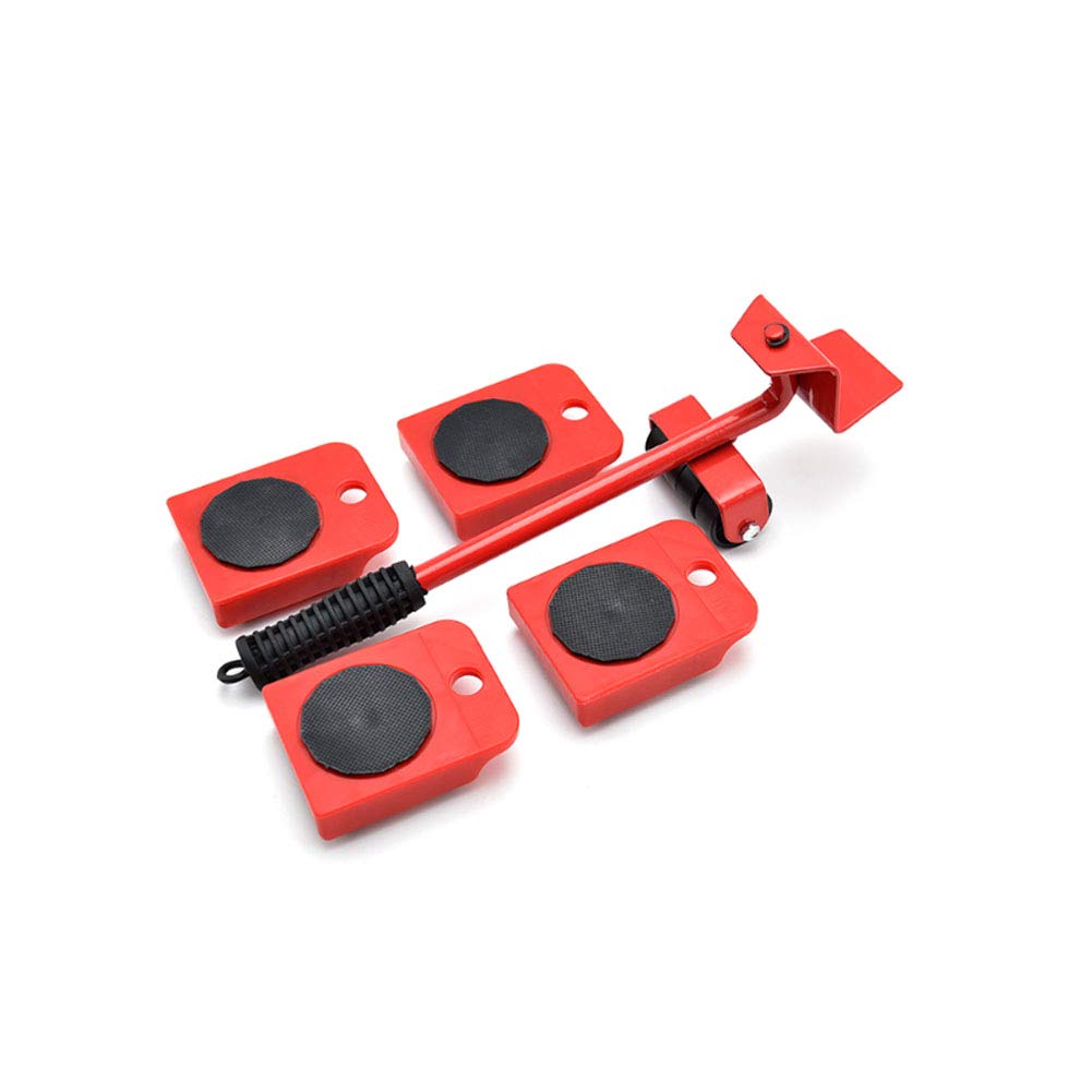 **5-Piece Professional Furniture Moving Roller Set - Heavy Duty 440 lbs (200 KG) Lift Capacity - Furniture Lifter & Mover Tools for Home, Office & Warehouse Relocation**
