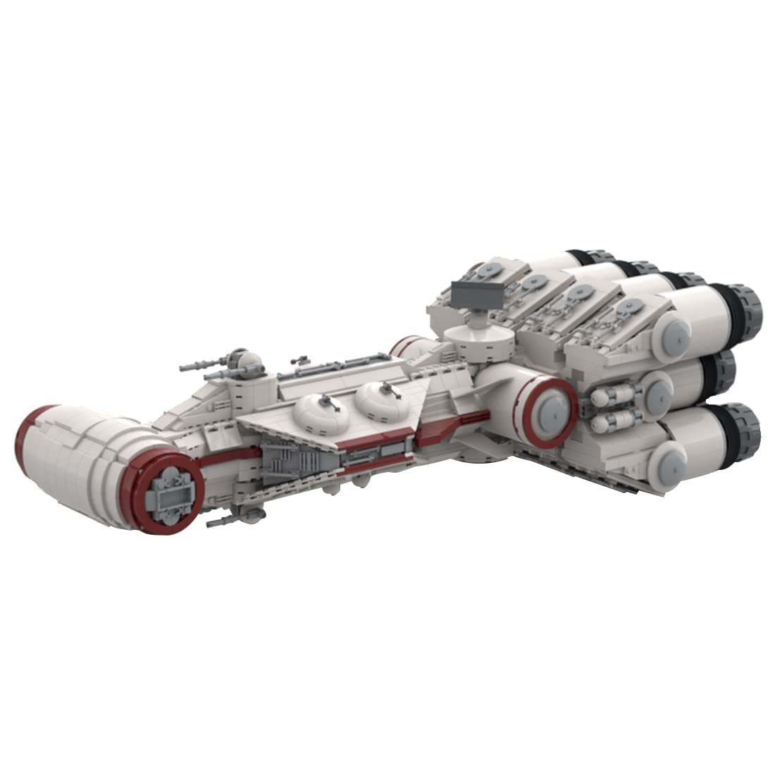 YLPCK Technik Tantive-IV Kit - 2311 Clamping Blocks Transport Ship Sci-Fi Space Wars Building Set | Lego Star Wars Compatible Model | DIY Collection & Display for Sci-Fi Fans