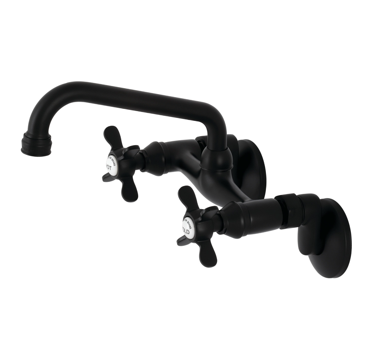 Essex Two Handle Wall Mount Kitchen Faucet - Durable Stainless Steel Sink Faucet for Modern Kitchens | Perfect for Small Spaces & RV Use