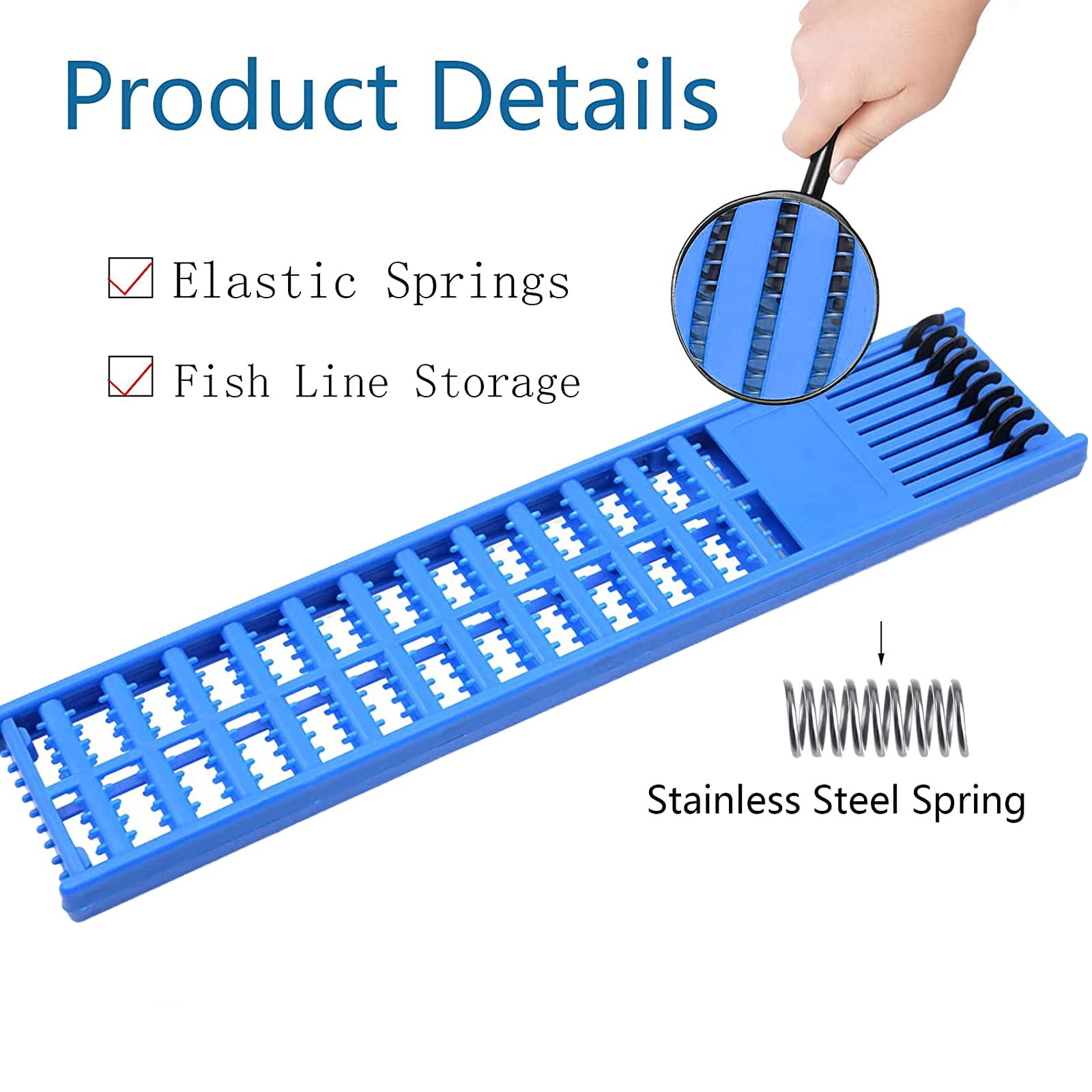 Gourami Fishing Snelled Hook Holder - Organize Snelled Fishing Hooks & Rigs with Leader Tray Jigs Board - Perfect for Bass, Trout & Freshwater Fishing