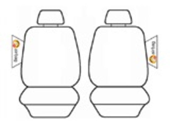 Premium Custom Velour Seat Covers for Nissan X-Trail T31 (2007-2014) - Front & Rear Set with Airbag Safety - EST6114CHA | Perfect for Road Trips & Daily Commuting