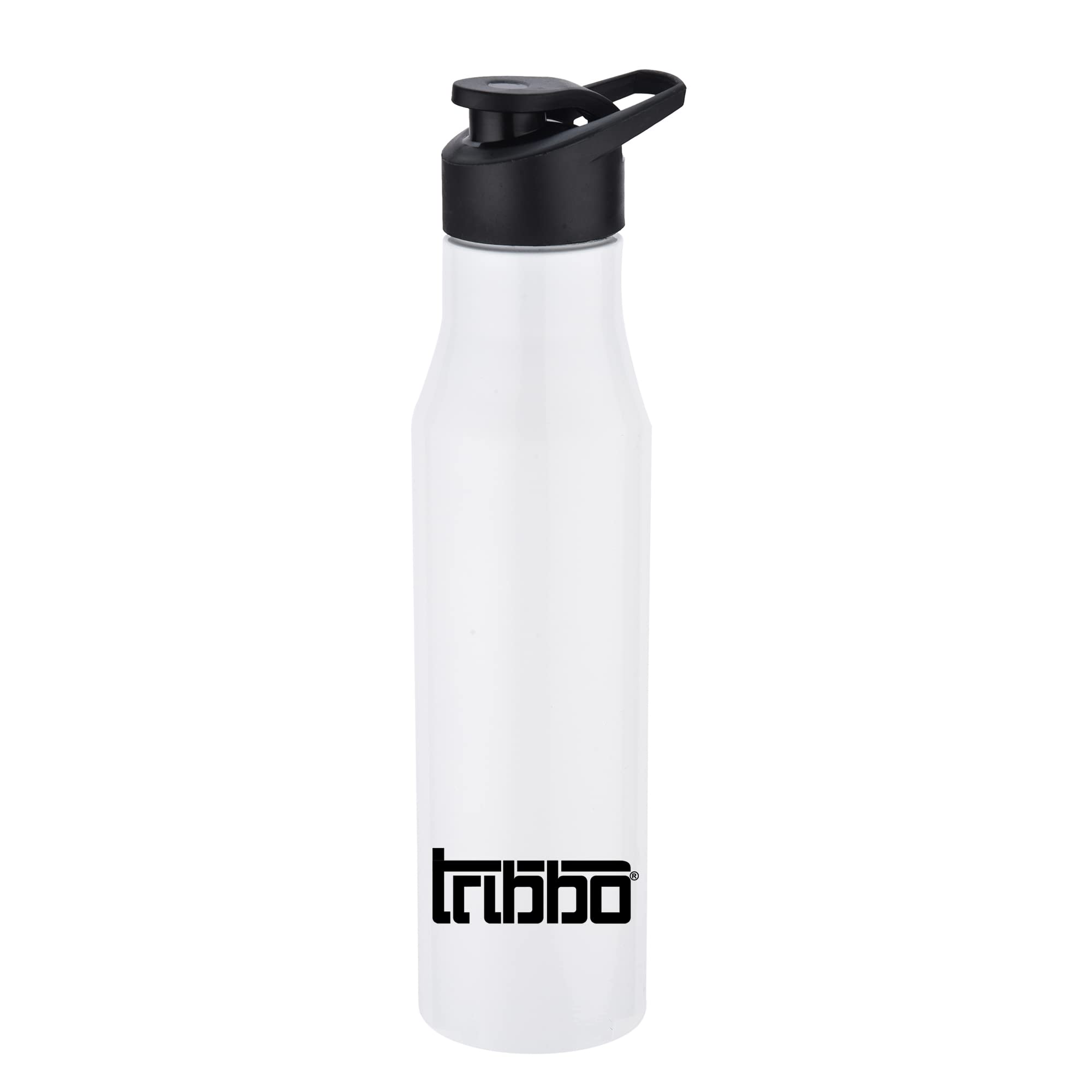 TRIBBO 1L Stainless Steel Water Bottle - Leak Proof, BPA Free, Insulated Thermos for Kids, Adults - Perfect for School, Gym, Office & Outdoor Activities (1000ml, White, Sipper Cap)