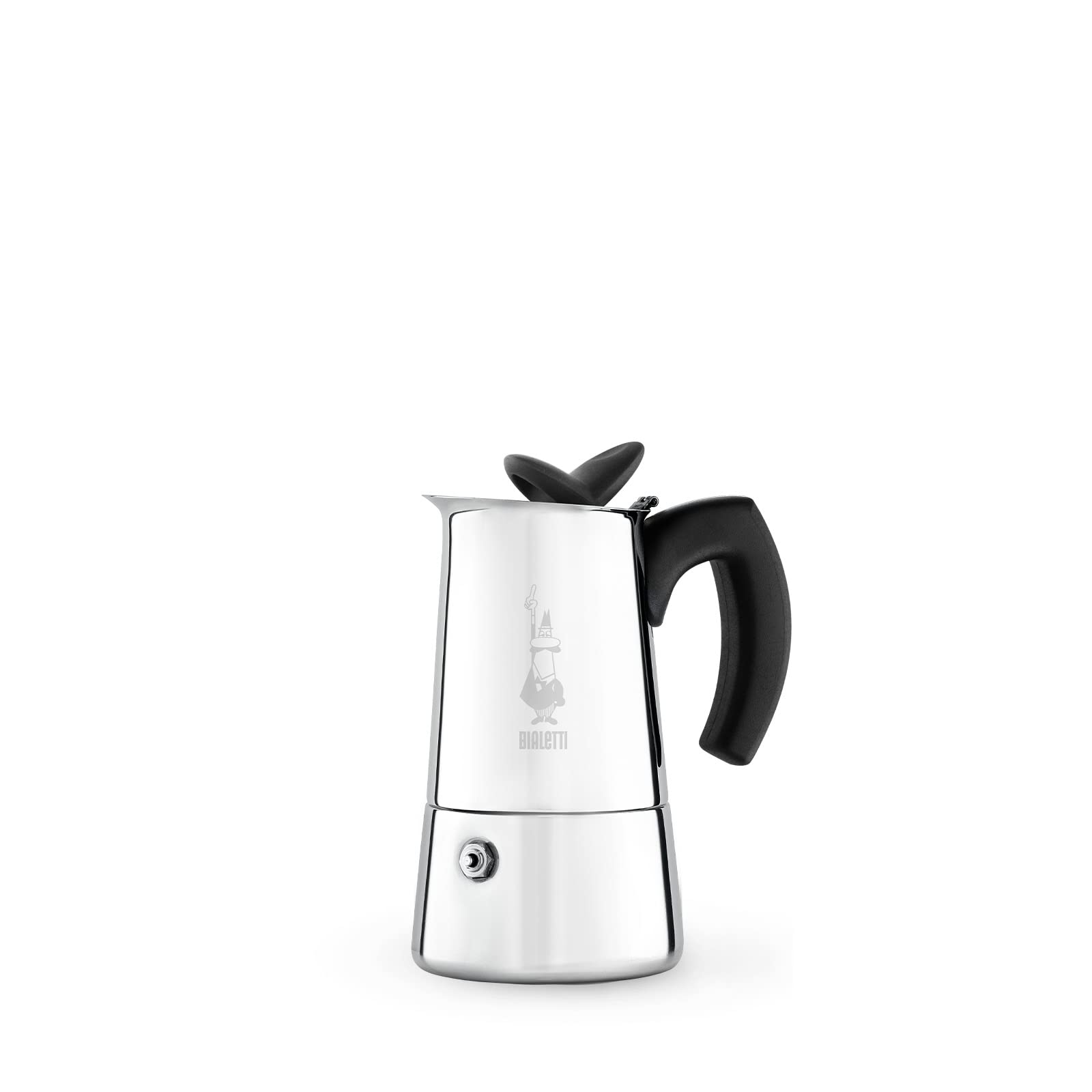 Bialetti Musa Induction Stovetop Espresso Maker - 2 Cup (2.8 Oz) Stainless Steel Moka Pot for Gas, Electric & Induction Cooktops | Perfect for Home, Office & Camping Coffee Brewing