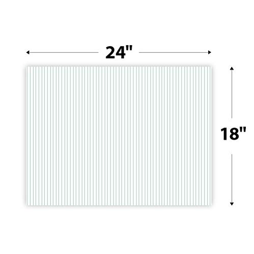 100-Pack 12x18 Inch White Corrugated Plastic Yard Signs - 4mm Thick, Durable & Weatherproof for Advertising, Events, Political Campaigns, Real Estate, Garage Sales - Same Day Shipping (100SignBoard12x18)