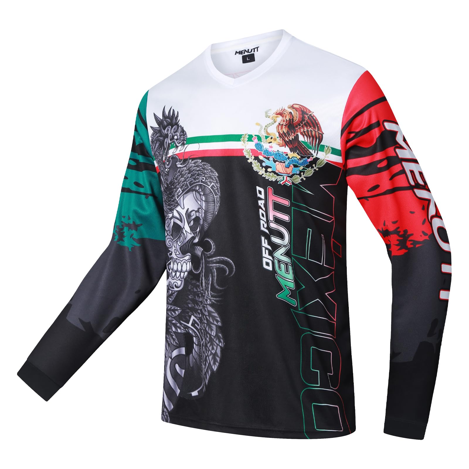**Men's Long Sleeve Mountain Bike Jersey - Breathable MTB Off-Road Cycling Shirt for Downhill & Motocross - Perfect for Trail Riding & Outdoor Adventures**