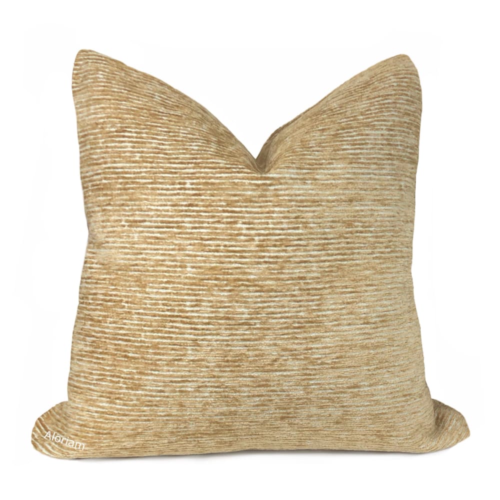 Jackson Maize Yellow Striped Corded Pillow Cover - Soft & Stylish Decorative Throw Pillow Case for Sofa, Bed, Couch - Home Decor Accent for Living Room, Bedroom