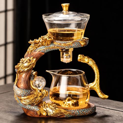 Blue golden teapot