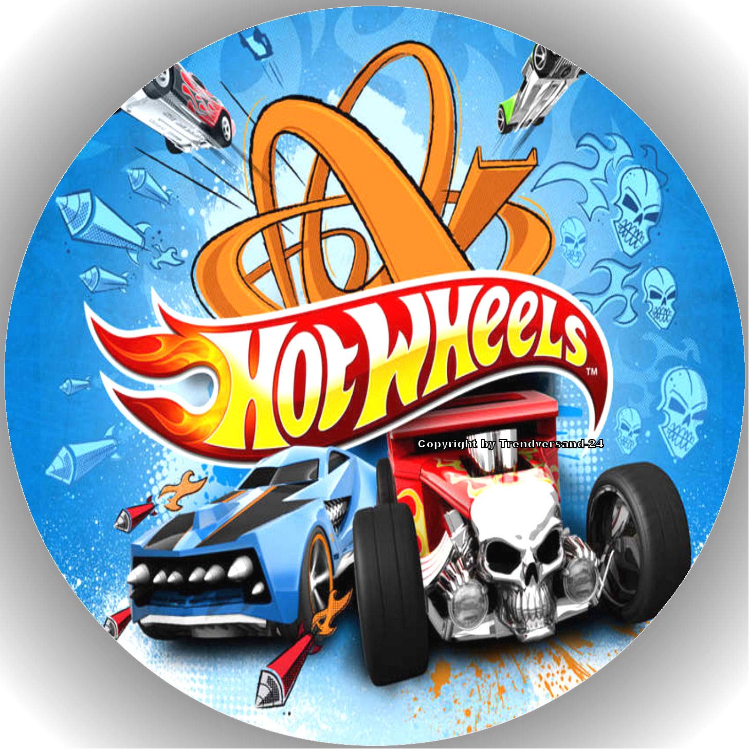 Premium Edible Cake Topper - Hot Wheels T3 Decoration for Birthday Parties & Special Events