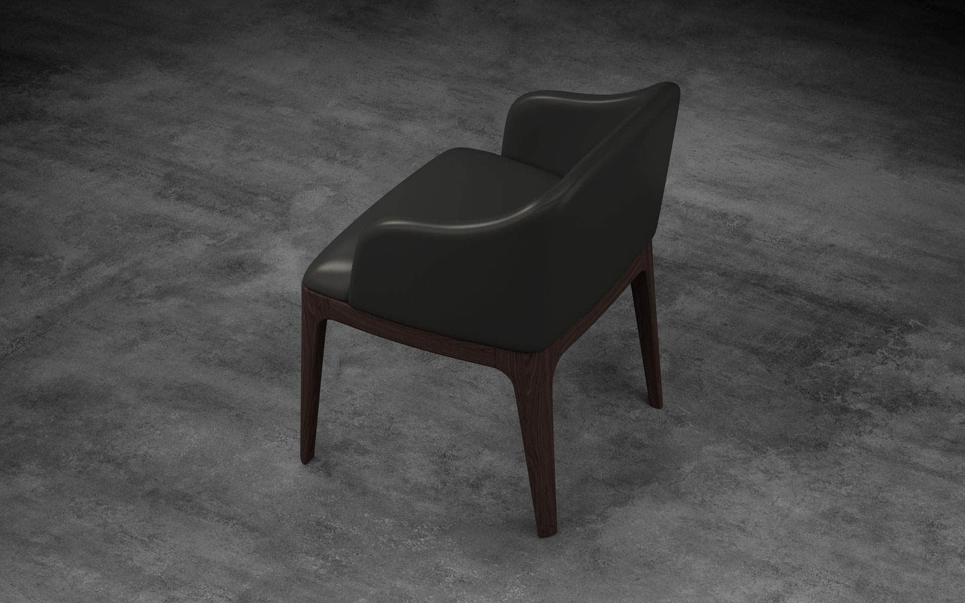 Wooster Eco Pelle Leather Dining Arm Chair - 2 Color Options | Modern & Durable for Home, Office, Restaurant