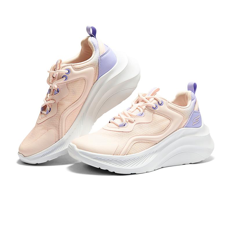 BOBS CHAOS HI 117519/LTPK Women's Comfortable Slip-On Sneakers - Lightweight Walking Shoes for Casual Wear, Travel & Outdoor Activities