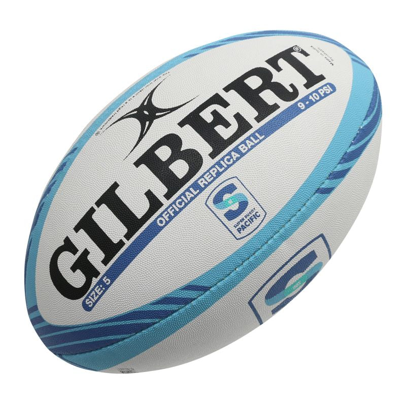 Gilbert Super Rugby Pacific Replica Ball - Official Size 5 Rugby Ball for Training & Matches - Perfect for Rugby Practice, Games, and Sports Gifts