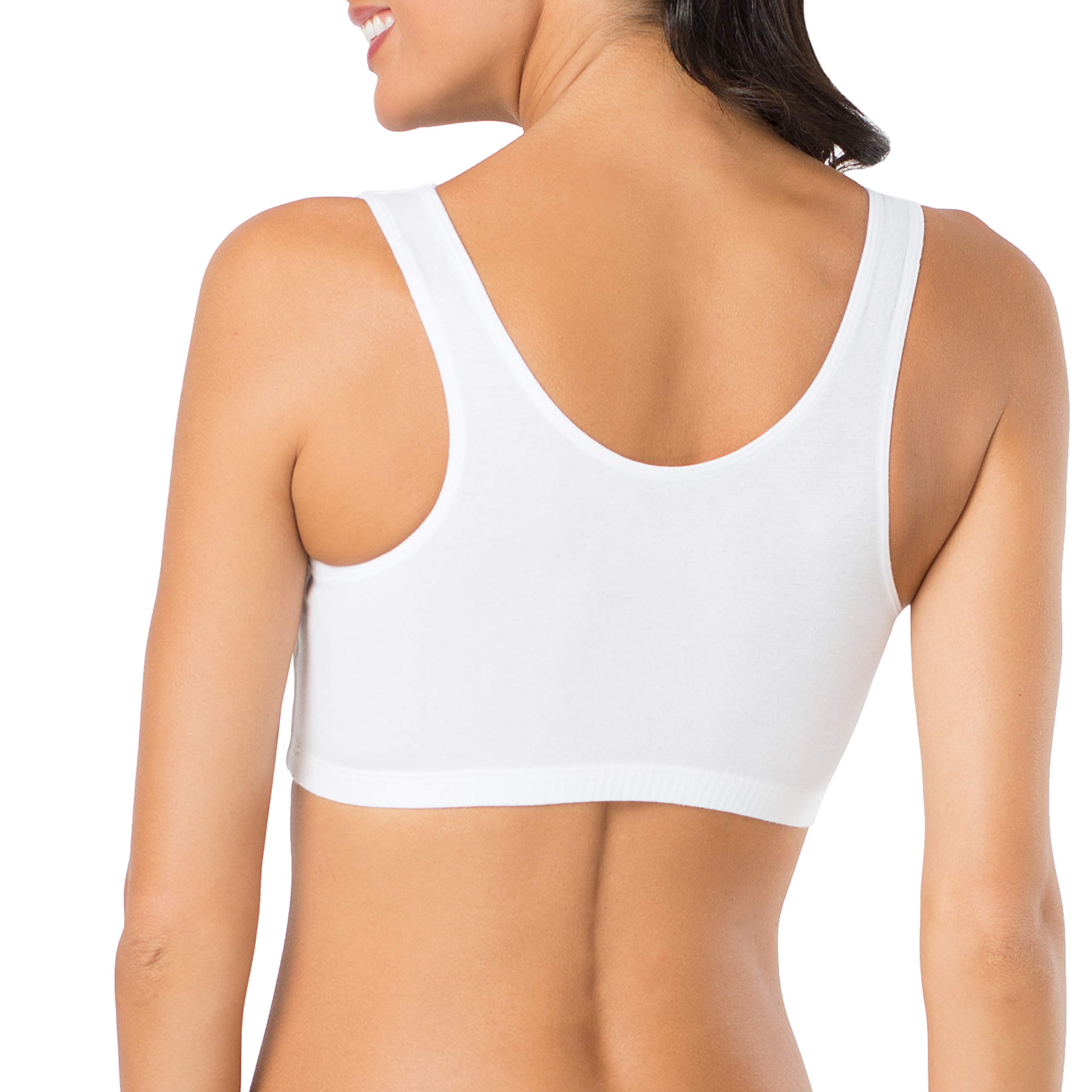 Fruit of the Loom Women's Cotton Tank Bra - Ultra Soft, Breathable & Comfortable for Everyday Wear, Yoga & Lounge