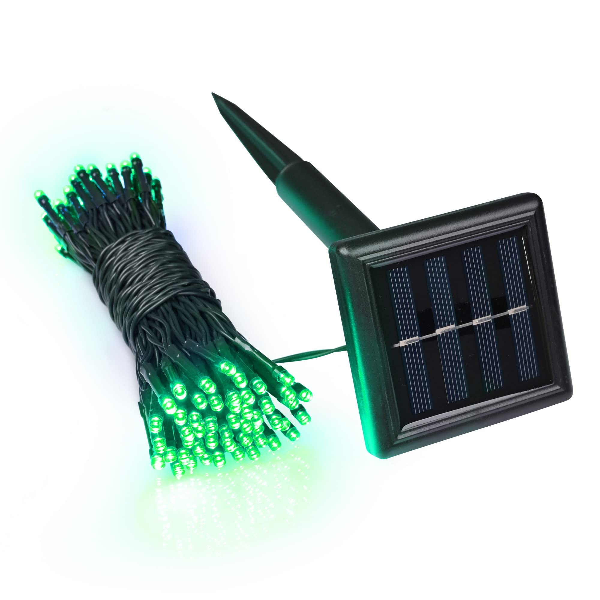 36 FT Solar String Lights Outdoor Waterproof - Green Christmas Lights for Trees, Yard, Garden, Patio & Holiday Decorations | Perfect for Backyard, Party, Wedding & Festive Lighting
