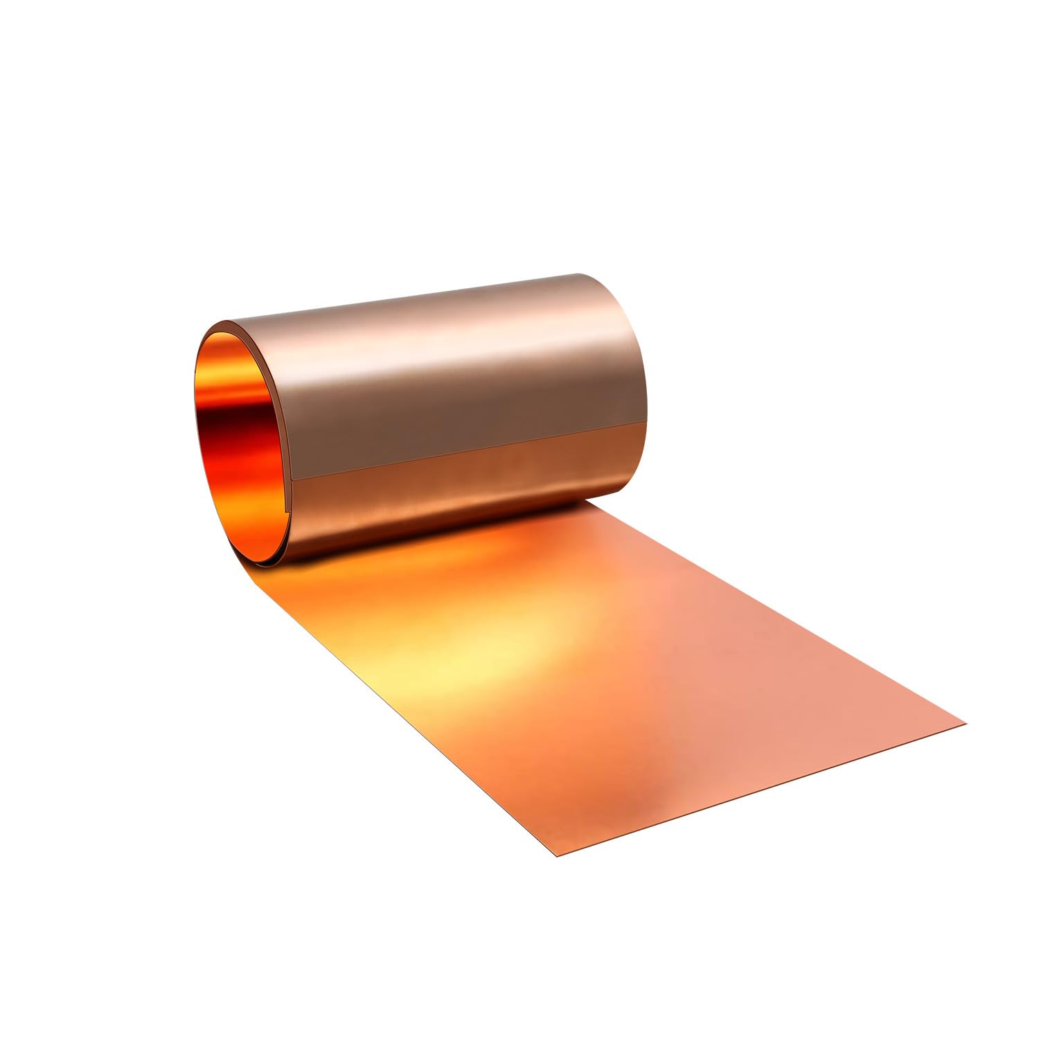 Premium Copper Sheet Roll 1000x150x0.1mm (LxWxT) - Heavy Duty Copper Flashing for Roofing, Gutters & DIY Projects - Ideal for Home Repair, Crafting & Metalworking