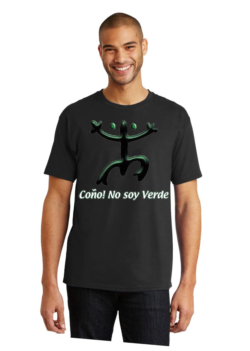 Puerto Rico Taino T-Shirt - Authentic 'Cono No Soy Verde' Design - Comfortable Cotton Tee for Casual Wear & Cultural Pride