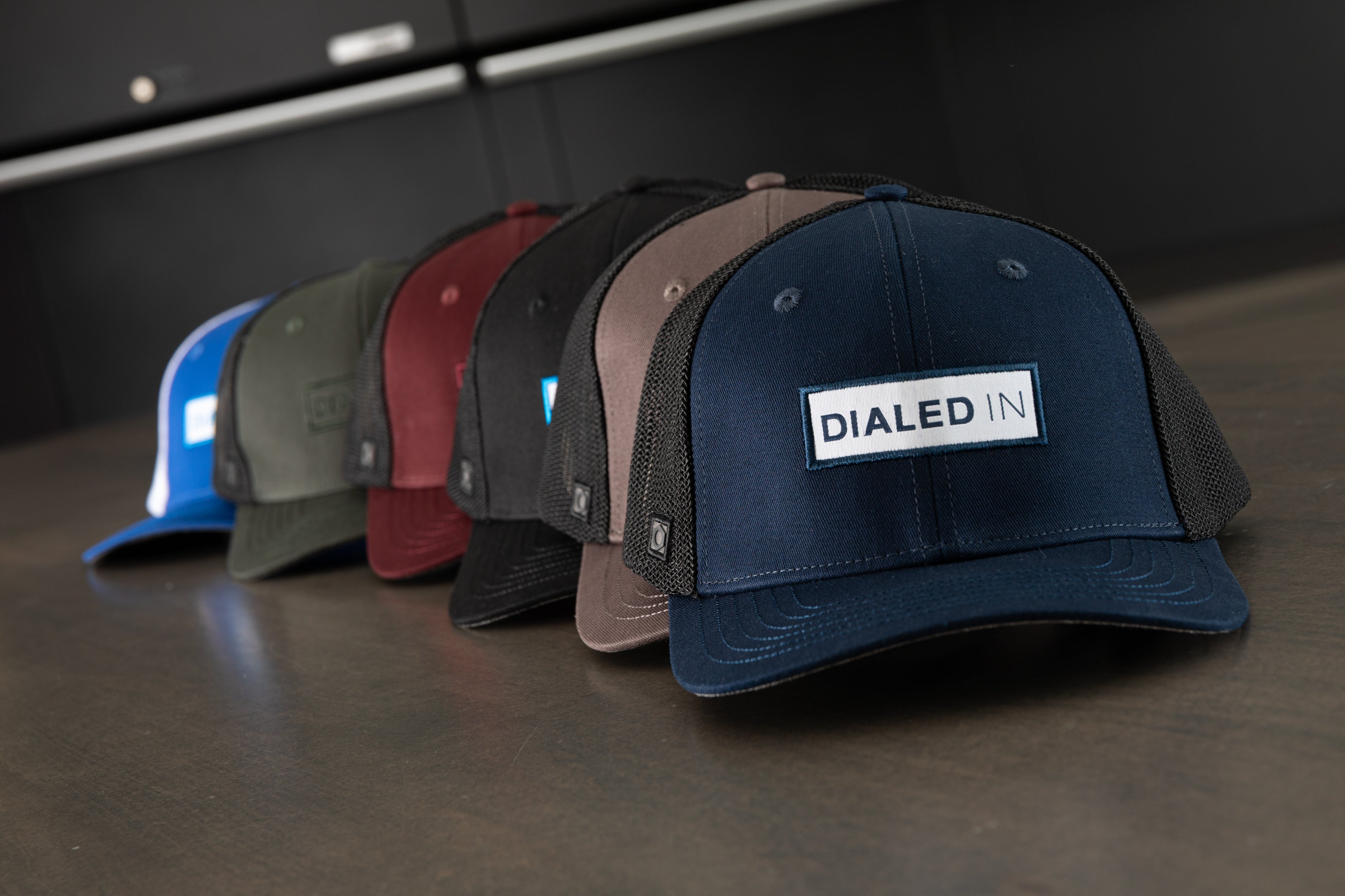 Obsessed Garage Dialed In Label Hat - Premium Adjustable Baseball Cap for Car Enthusiasts - Perfect for Car Shows, Racing Events & Daily Wear