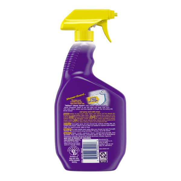 OxiClean Shower Guard Daily Shower Cleaner Spray - 30 fl oz (Pack of 2) - Removes Soap Scum, Hard Water Stains & Prevents Mold - Perfect for Bathroom, Tile, Glass & Shower Doors