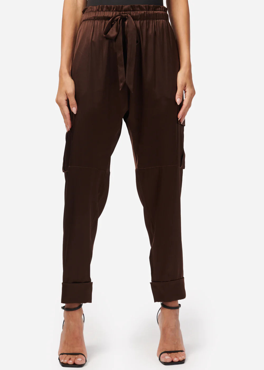 Carmen Cargo Pants for Women - Stylish & Comfortable Clove Color Trousers with Multiple Pockets | Perfect for Hiking, Travel & Casual Wear