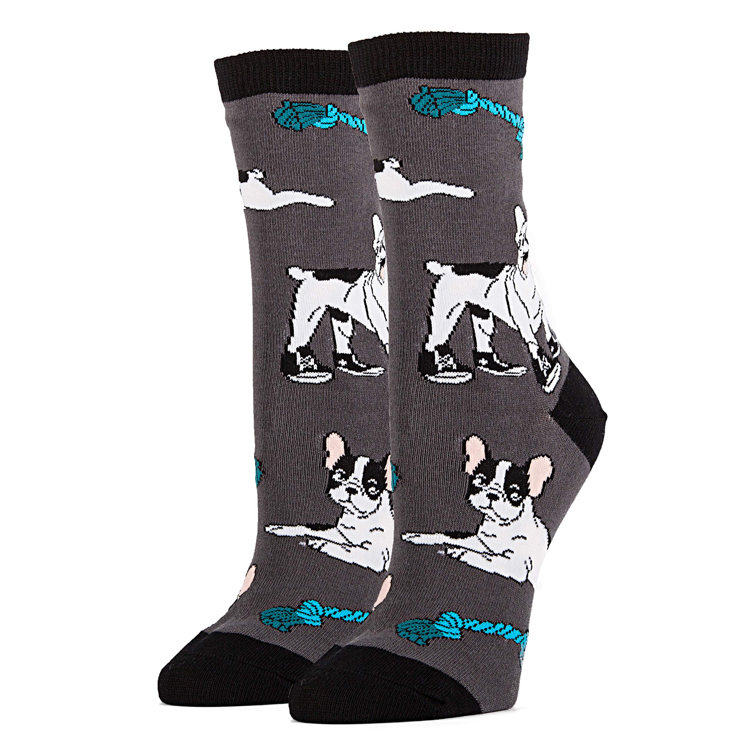 Funny Animal Crew Socks for Women - Novelty Dog Lover Gifts, Fits Women's Shoe Size 5-10 | Perfect for Casual Wear, Costume Parties & Gift Giving
