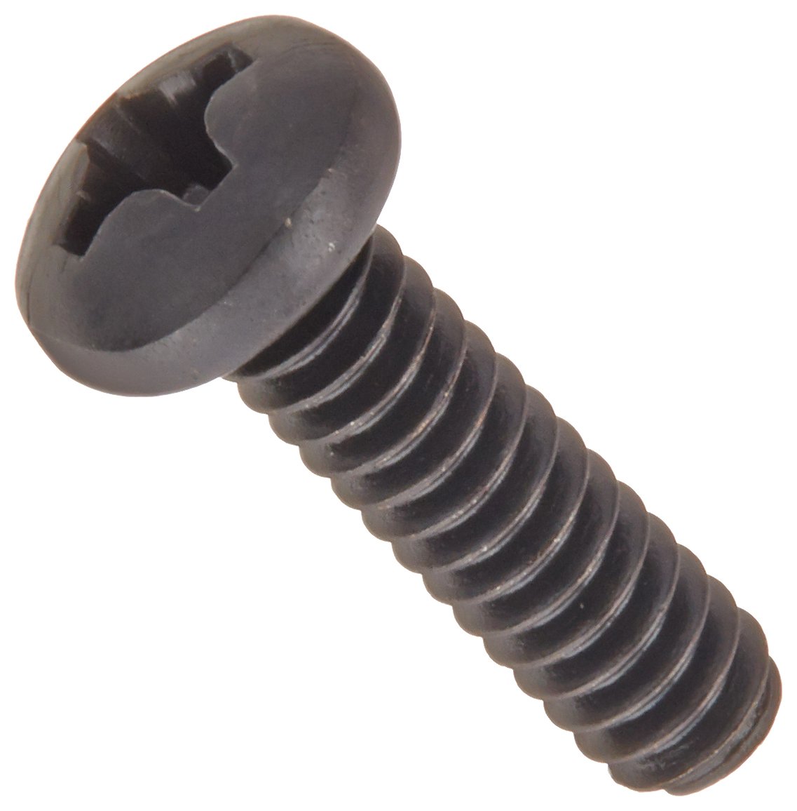 Black Oxide Steel Pan Head Screws #6-32, 1/2