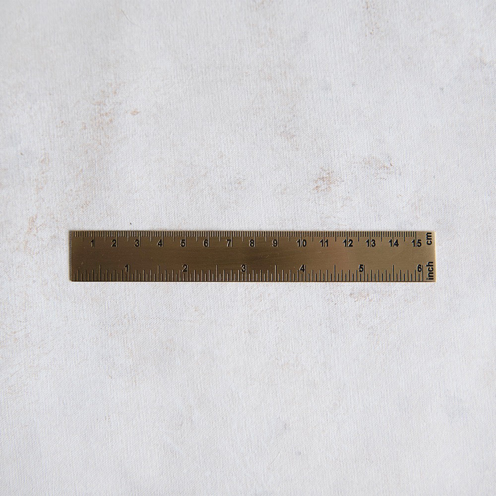 Premium Brass Ruler - 12 Inch Metal Straight Edge Ruler with Non-Slip Backing for Woodworking, Engineering & School Projects | Durable Measuring Tool for DIY, Crafting & Office Use
