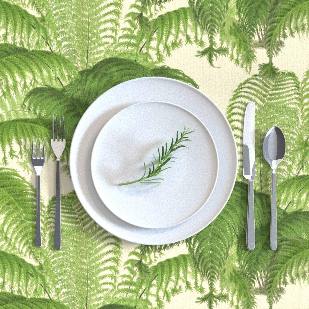 Premium Spoonflower Cotton Sateen Tablecloth 70