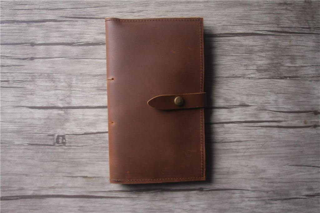 Rustic Leather Travelers Notebook Cover - Handmade Genuine Leather Journal Cover for Bullet Journaling, Travel Diary & Note Taking - Perfect for Writers, Students & Travel Enthusiasts