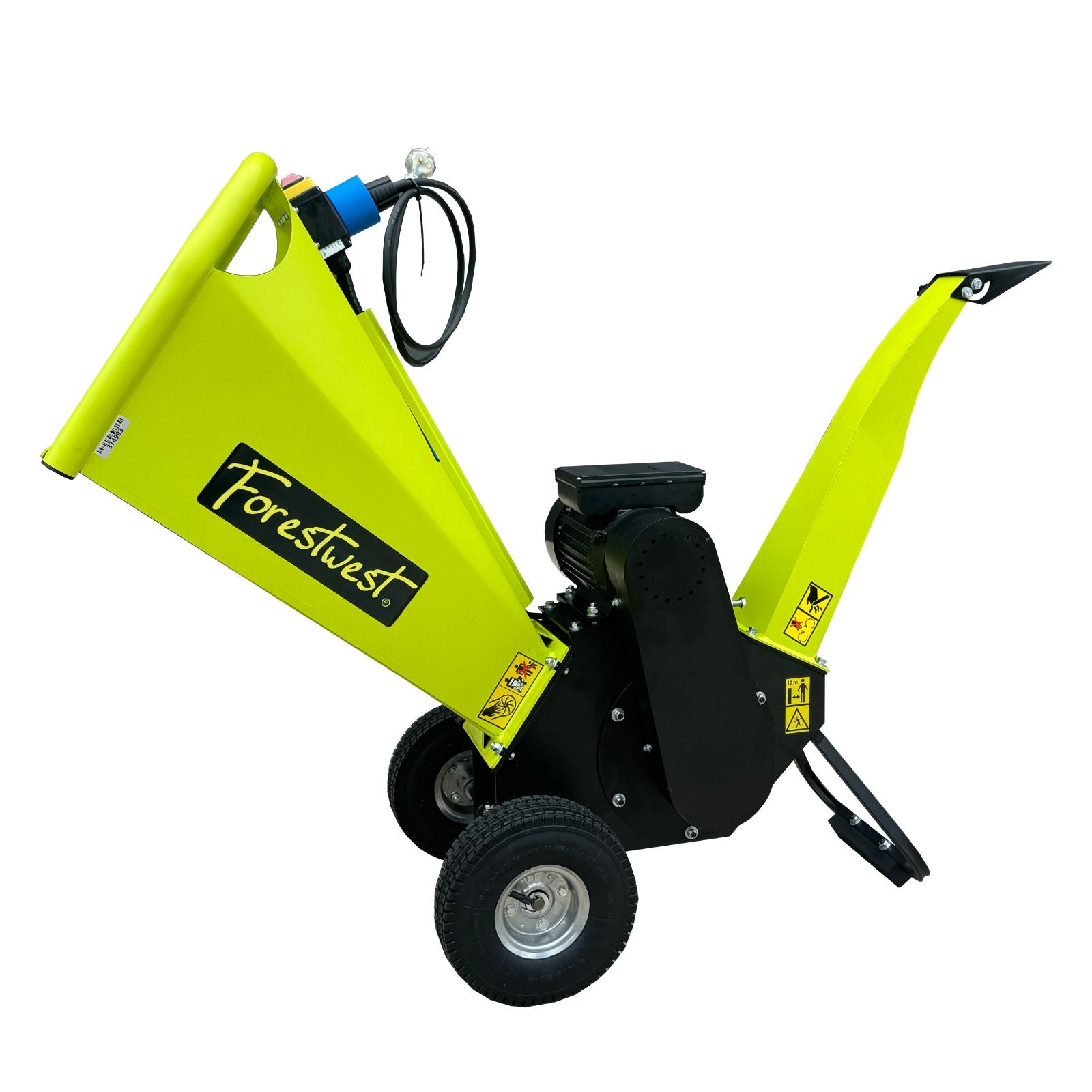 Forestwest 80MM Wood Chipper Shredder - 2200W Heavy Duty Electric Garden Chipper Mulcher (Model BM11061) for Yard Waste, Leaves, Branches & Composting - Perfect for Home Gardening & Landscaping