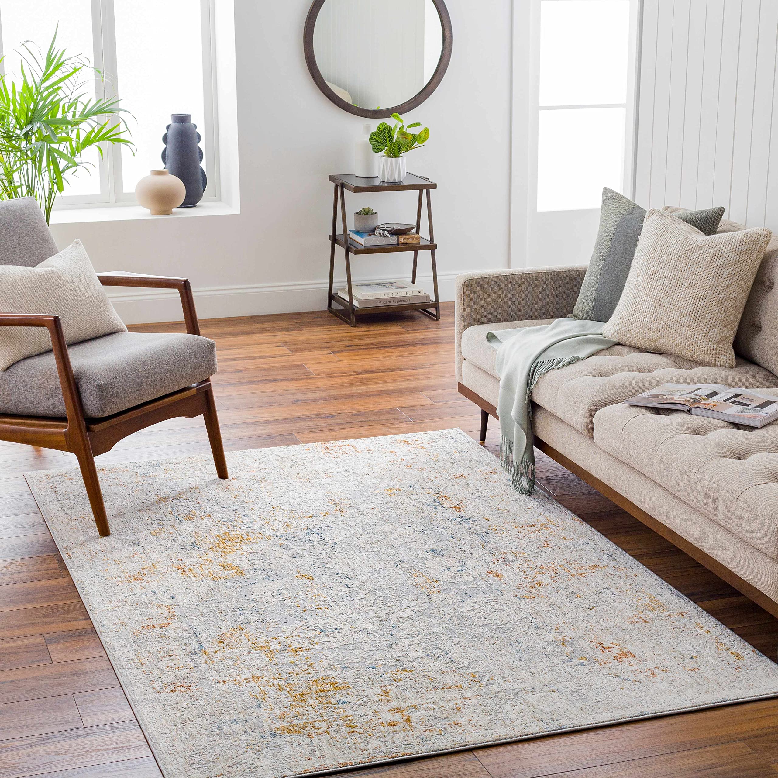 Hauteloom Burkittsville Traditional Area Rug - Blue, Brown, Red - 7'10