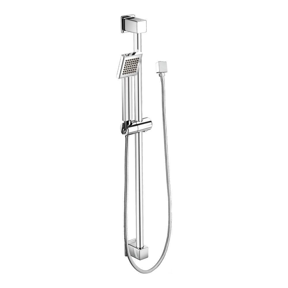 Moen S3879EP 90 Degree 1-Function Eco Performance Hand Shower with Adjustable Slide Bar in Chrome Finish - Perfect for Bathroom, Shower, and Spa Relaxation