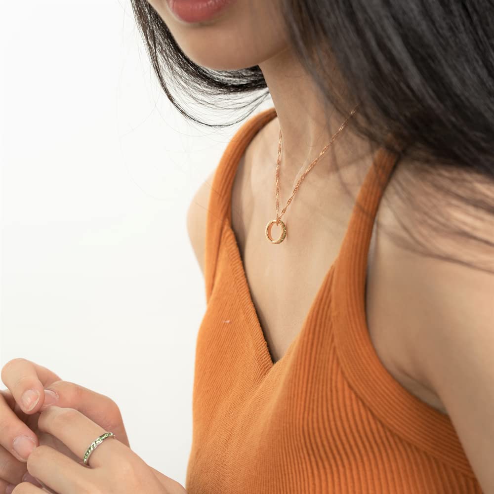 Birthstone Pendant Necklace - Stackable Crystal Charm with Full Eternity Design | Perfect Gift for Birthday, Anniversary & Mother's Day Jewelry