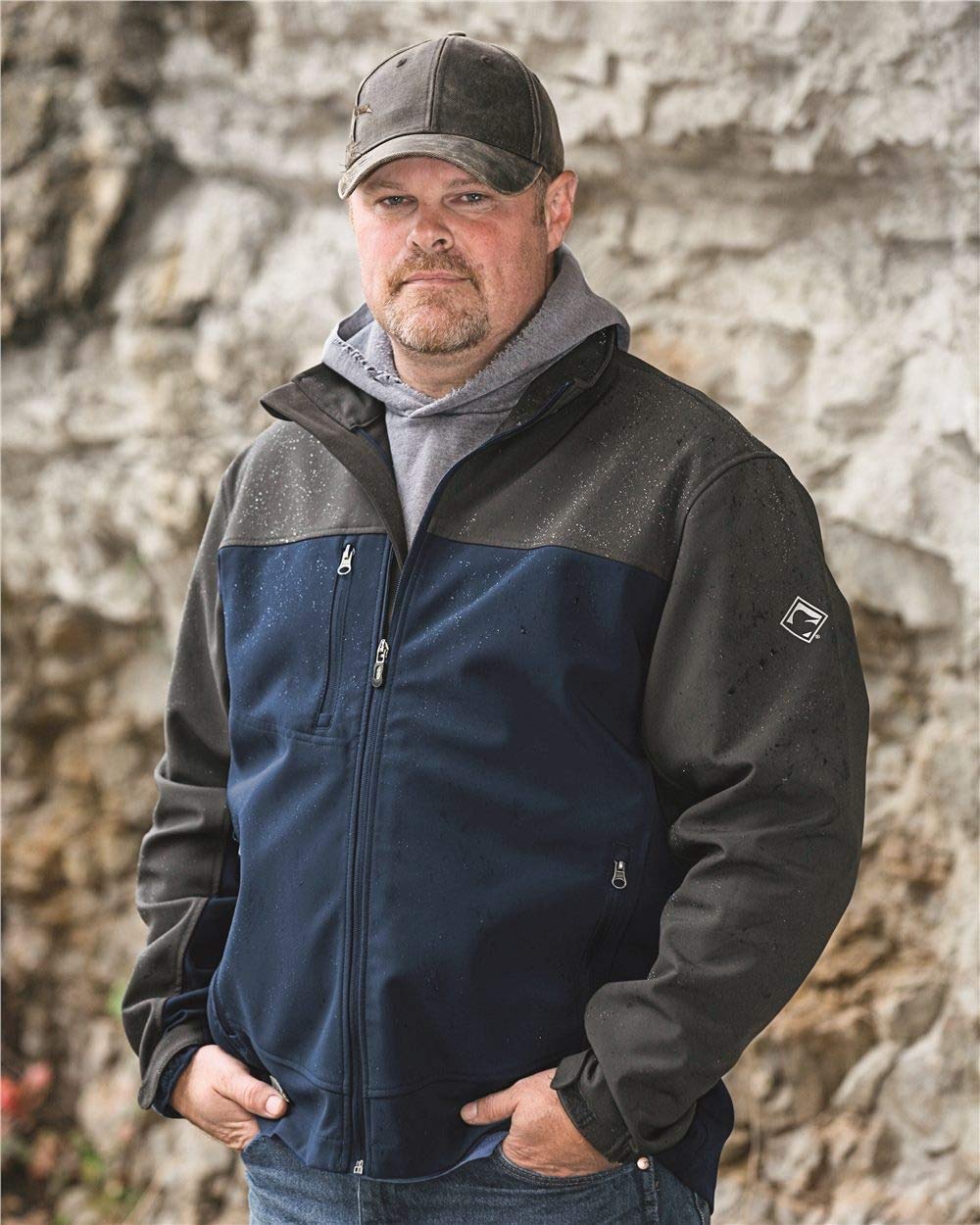 Dri-Duck Men's Dri Duck Motion Softshell Work Jacket - Big & Tall Charcoal Grey - X-Large Tall - Waterproof Windproof Outdoor Jacket for Construction, Hiking & Workwear