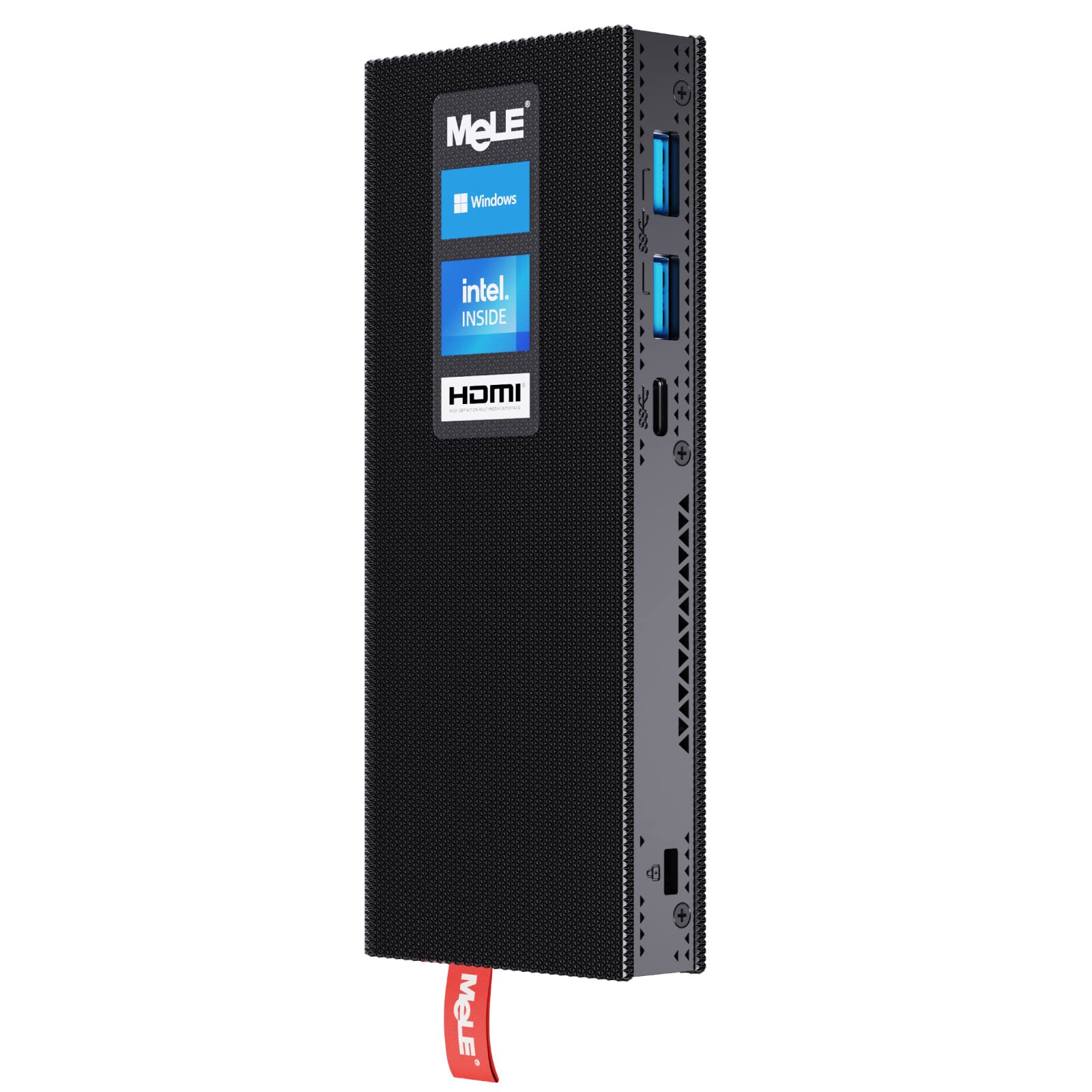 MeLE Mini PC Stick Fanless PCG02 Pro - WiFi 6, Windows 11 Pro, Intel Celeron N5105, 8GB RAM, 128GB SSD, Dual 4K HDR HDMI, Portable Stick Computer with PD3.0 & Ethernet - Perfect for Home Office, Business, Digital Signage & Media Streaming