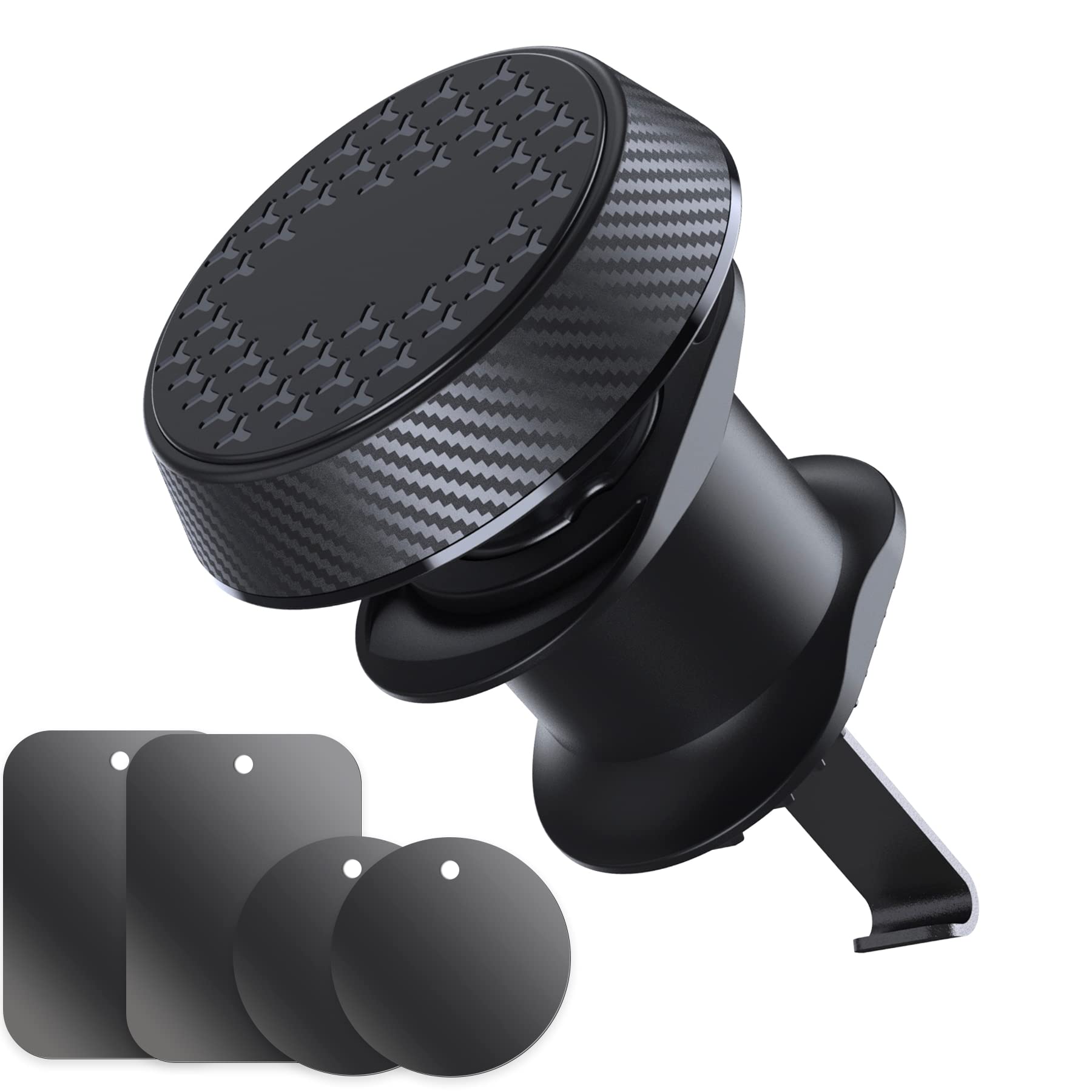 **Amiss Magnetic Car Phone Holder - 6 Strong Magnets for Secure Grip, Hands-Free Air Vent Mount for iPhone, Samsung, Smartphones & Tablets - Perfect for Driving, Navigation & Road Trips**