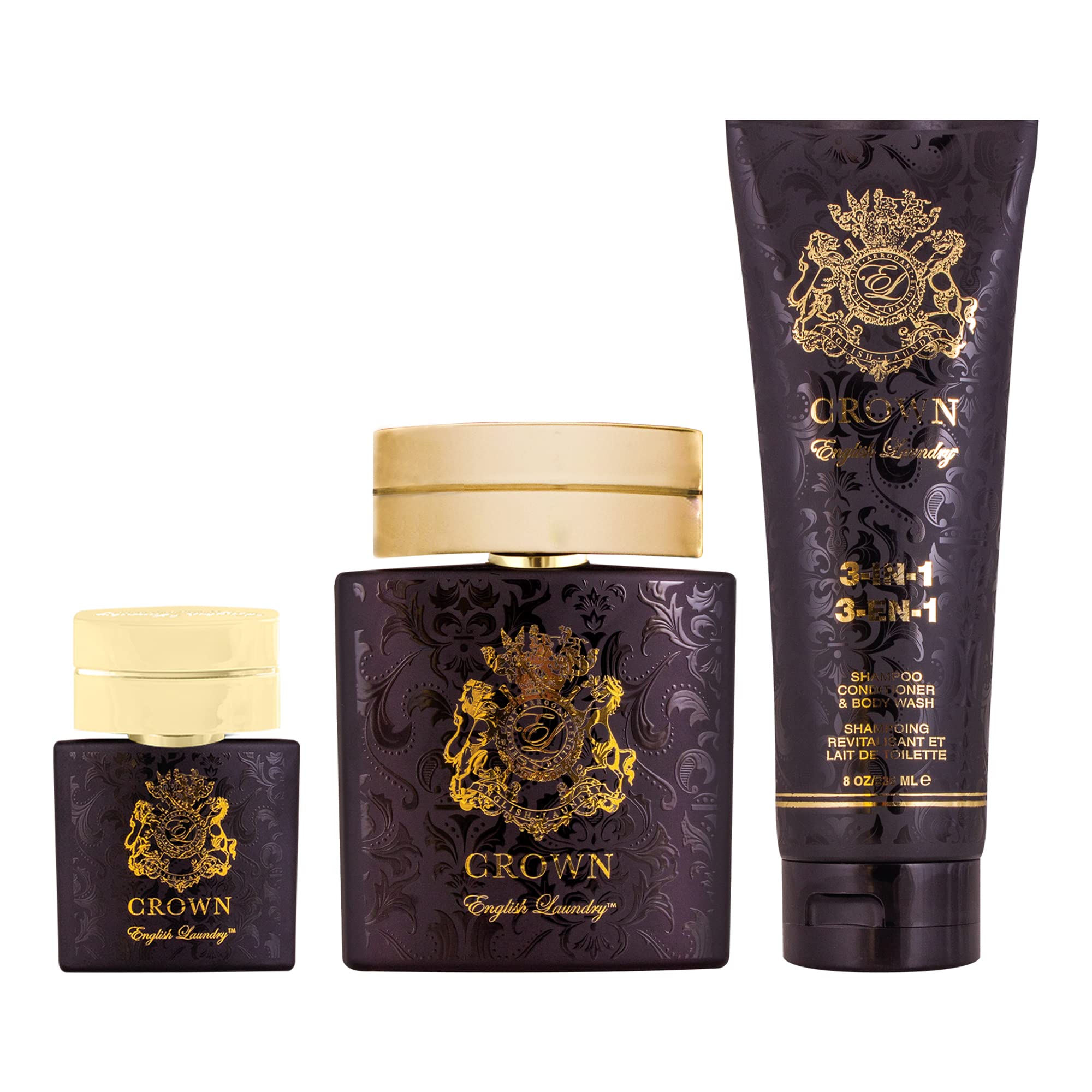 English Laundry Crown 3-Piece Eau de Parfum Gift Set for Women - Luxury Floral Fragrance Collection - Perfect for Gifts, Special Occasions & Everyday Elegance