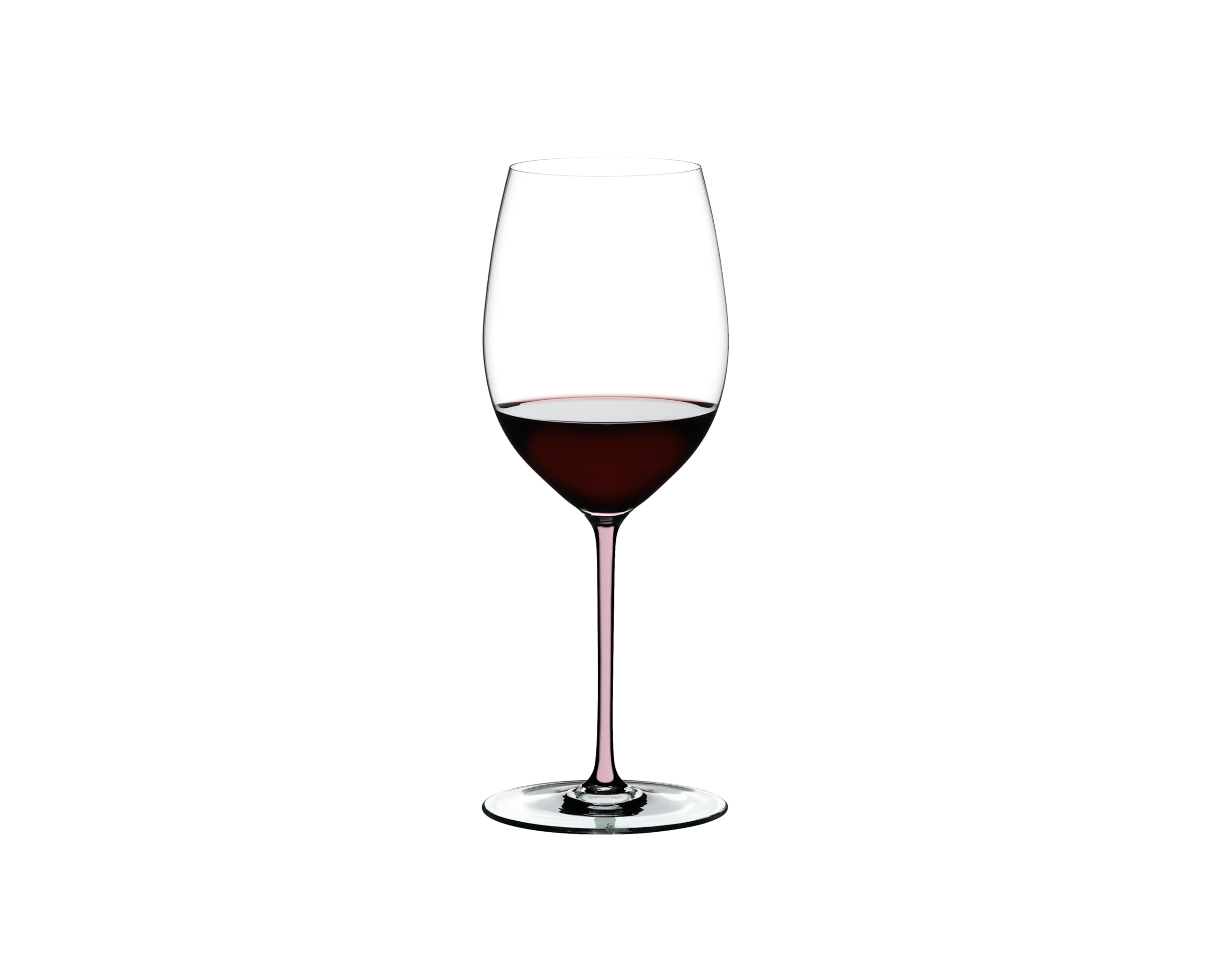 Riedel Fatto A Mano Cabernet Wine Glass Set - Handcrafted Pink Crystal Wine Glasses for Red Wine Lovers | Perfect for Dinner Parties, Weddings & Wine Tasting Events