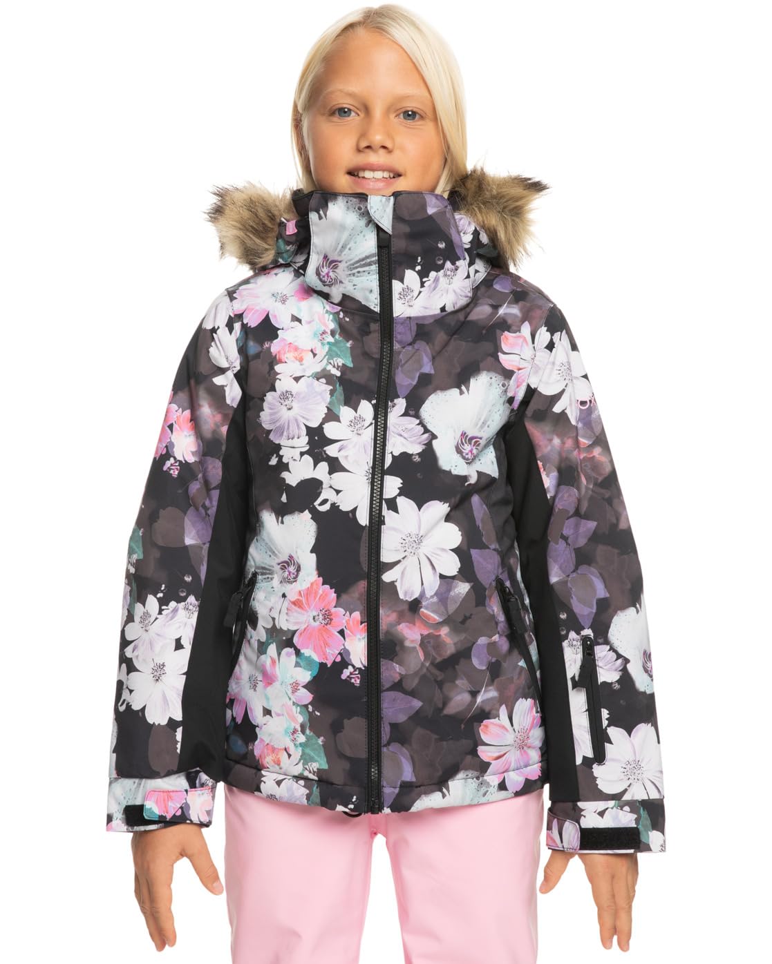 Roxy Jet Ski Girl's Jacket - Waterproof Windbreaker for Girls - Perfect for Jet Skiing, Boating & Outdoor Adventures (Pack of 1)