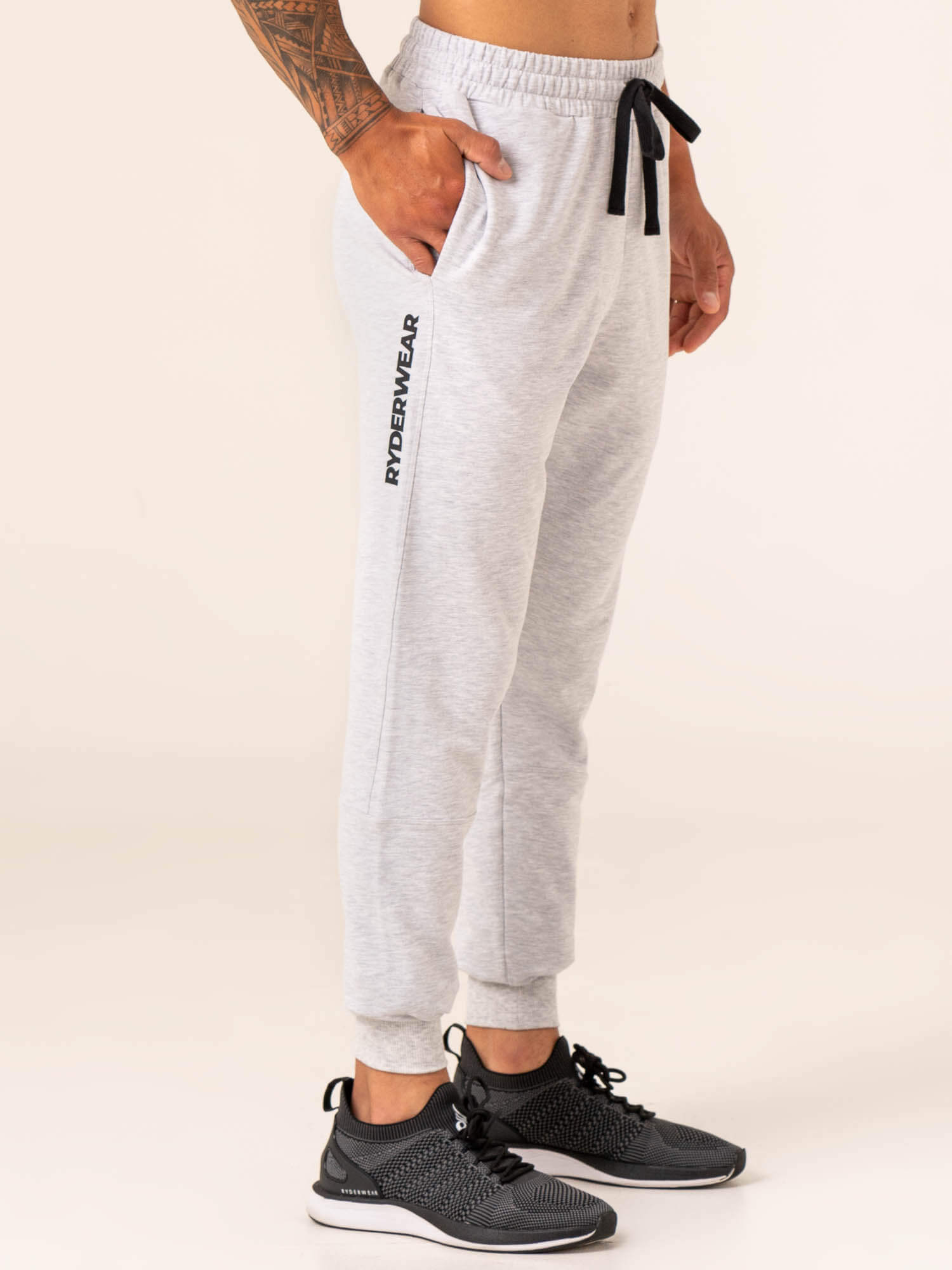Emerge Track Pant - Snow Grey Marl - Comfortable & Stylish Joggers for Men & Women - Perfect for Running, Gym & Casual Wear